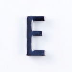 Буква E гладкая прямая
